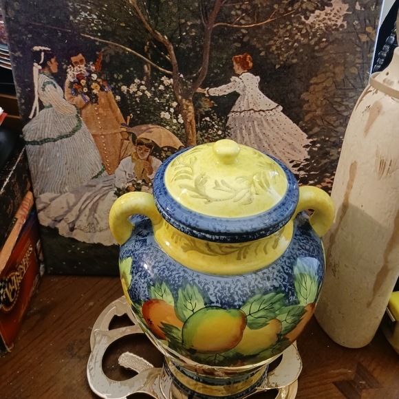 🍪🥠Biscotti Jar, Beautiful and colorful🌯 Handpainted,Beautiful Kitchen Decor🌶 - Picture 10 of 15